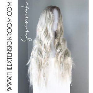 NEW Long Ash Blonde Body Wave Synthetic Wig